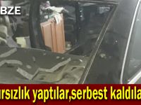 Hırsızlık yaptılar,serbest kaldılar!