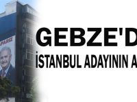 Gebze'de İstanbul adayının afişi!..