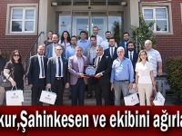 Okur,Şahinkesen ve ekibini ağırladı