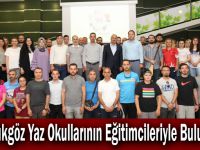 Başkan Büyükgöz Yaz Okullarının Eğitimcileriyle Buluştu