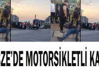 Gebze'de motorsikletli kaza!