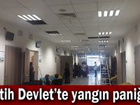 Fatih Devlet'te yangın paniği!