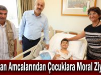 Başkan Amcalarından  Çocuklara Moral Ziyareti