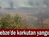 Gebze'de korkutan yangın!