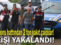 NATO boru hattından 2 ton yakıt çaldılar! 5 kişi yakalandı