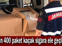 4 bin 400 paket kaçak sigara ele geçirildi