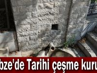 Gebze'de Tarihi çeşme kurudu