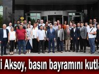 Vali Aksoy, basın bayramını kutladı