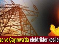 Gebze ve Çayırova'da elektrikler kesilecek!