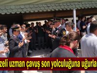 Gebzeli uzman çavuş son yolculuğuna uğurlandı!