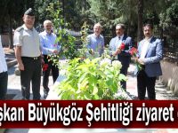 Başkan Büyükgöz Şehitliği ziyaret etti