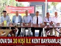 Çayırova'da 30 kişi ile kent bayramlaşması!