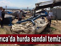 Darıca'da hurda sandal temizliği