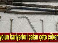 Otoyolun bariyerleri çalan çete çökertildi!