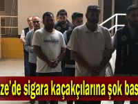 Gebze'de sigara kaçakçılarına şok baskın!