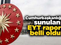 İşte Cumhurbaşkanı Erdoğan'a sunulan EYT raporu