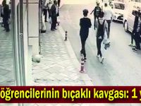 Lise öğrencilerinin bıçaklı kavgası: 1 yaralı