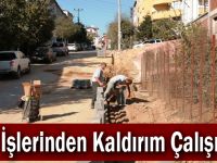 Fen İşlerinden Kaldırım Çalışması