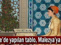 Gebze'de yapılan tablo Malezya'ya gitti!