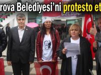 Yavuz Bahadıroğlu'na protestolu karşılama!