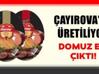 Çayırova'da üretilen o sucuktan domuz eti çıktı..!