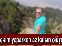 Öz çekim yaparken az kalsın ölüyordu!