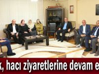 Bıyık, hacı ziyaretlerine devam ediyor