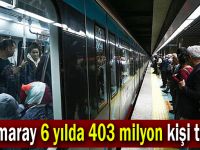 Marmaray 6 yılda 403 milyon kişi taşıdı