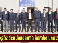 Büyükgöz'den Jandarma karakoluna ziyaret