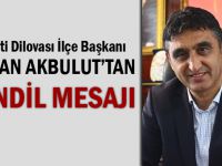 Akbulut'tan mevlit kandili mesajı