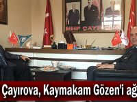 MHP Çayırova, Kaymakam Gözen'i ağırladı