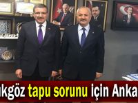 Büyükgöz tapu sorunu için Ankara'da