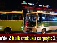 Gebze'de 2 halk otobüsü çarpıştı: 1 yaralı