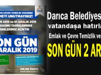 Darıca Belediyesi’nde vezneler hafta sonu açık