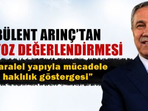Bülent Arınç'tan Balyoz yorumu
