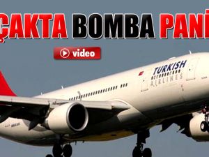 Uçakta bomba paniği