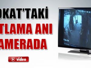 Patlama anı kamerada