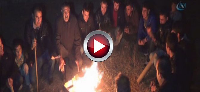 Mahalle sakinlerinin hırsız nöbeti!